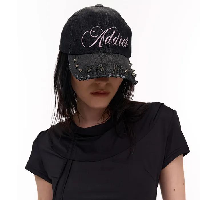 SPIKE ADDICT CAP (BLACK DENIM)