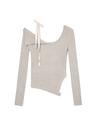 ISA ASYMMETRICAL KNIT TOP (OATMEAL)