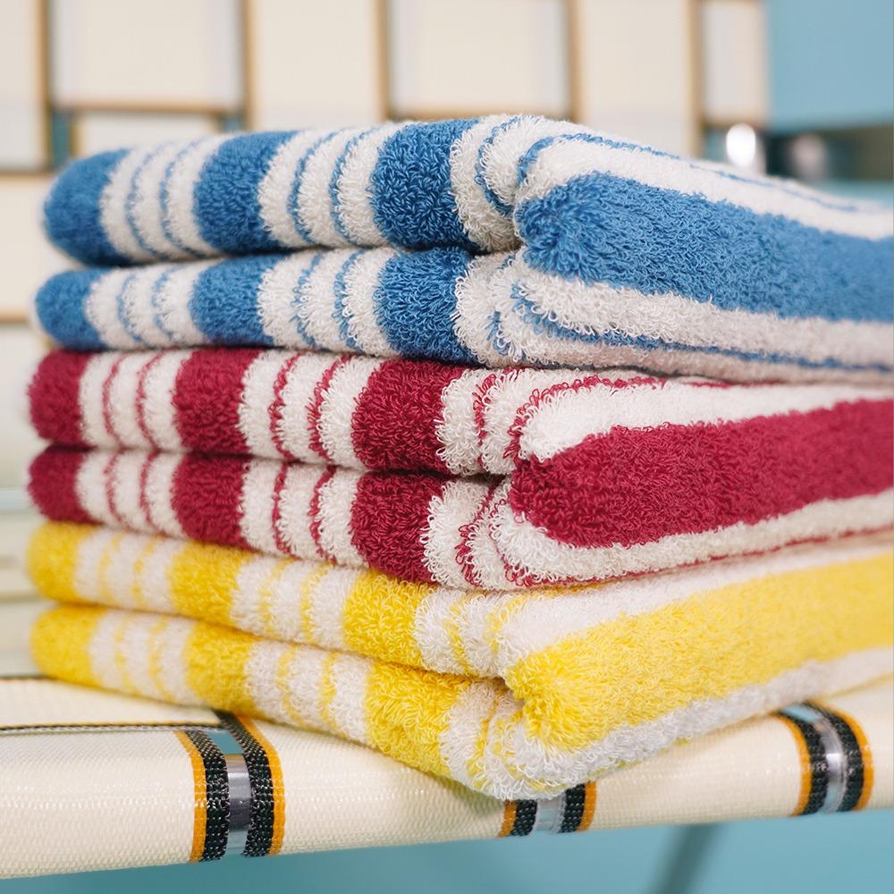 [선물포장] 3P 오가닉 스트라이프 타월