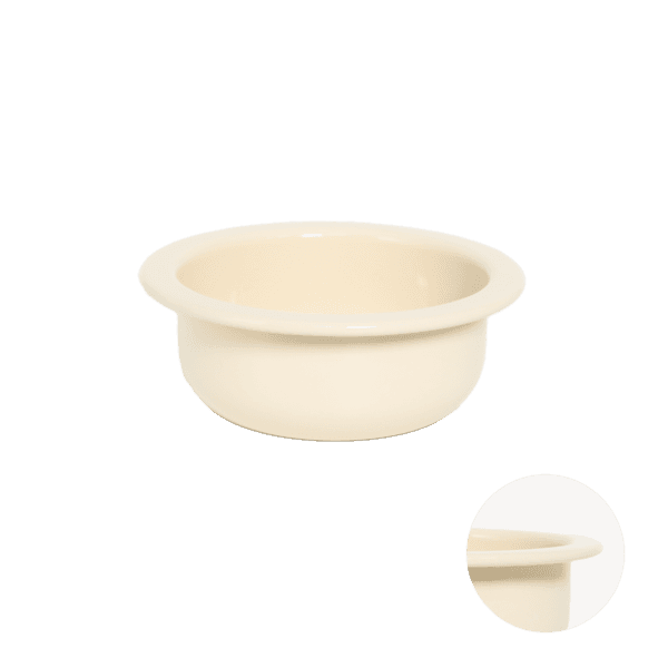 법랑 핸디 보울 [17cm, 크림] #2233.32-1
