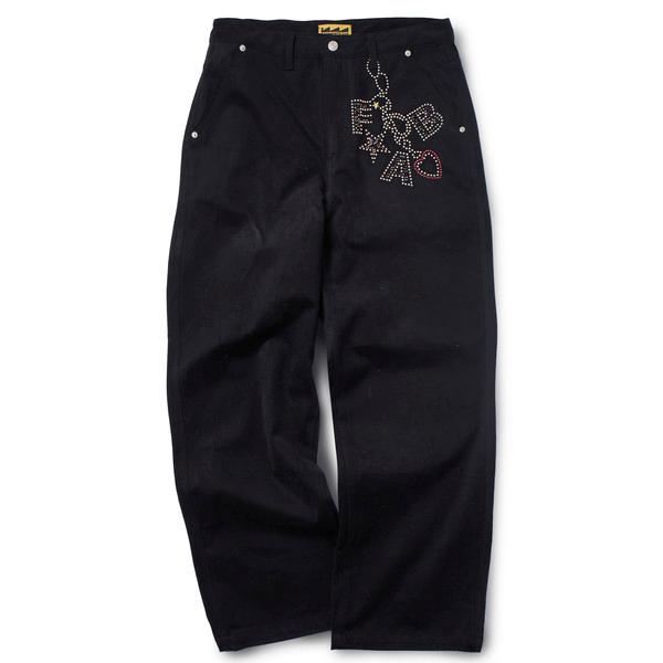 [예약발송]Hot Fix Keyring Pants (BLACK)