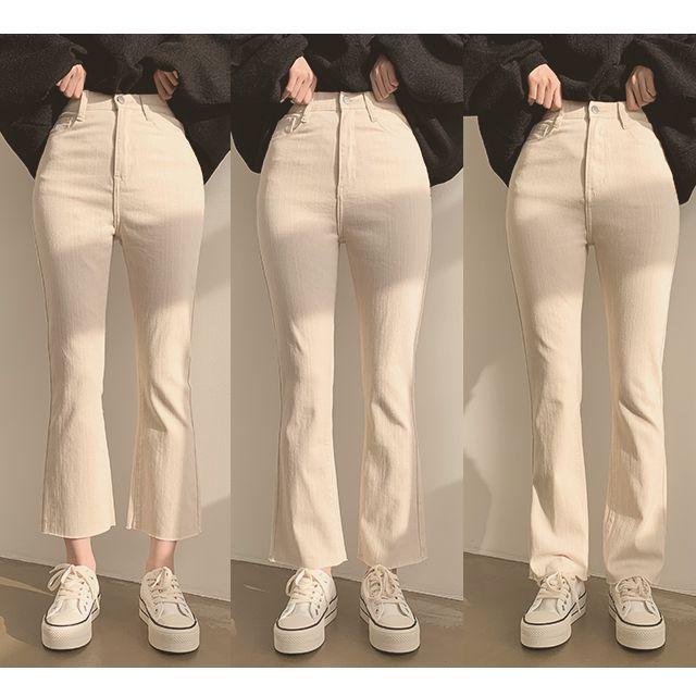 [기장3개!/롱다리핏!] 데일리 부츠컷 코튼 팬츠 (2color)_피치모드_2