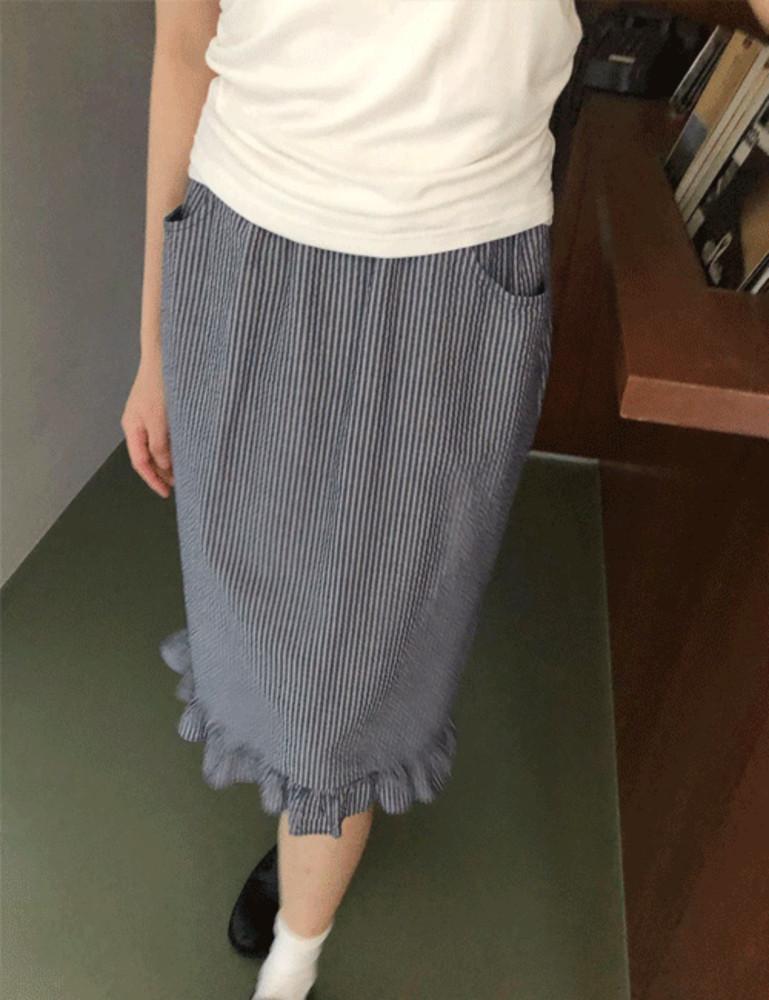 프릴 단가라 미디 sk (2colors)