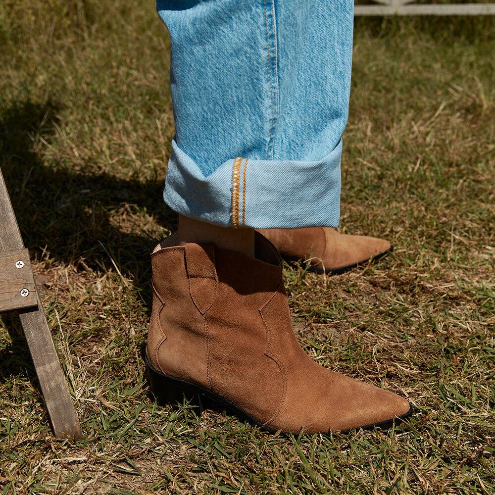 DALIN Western ankle boots - 5color 5cm 빈티지 웨스턴 앵클부츠