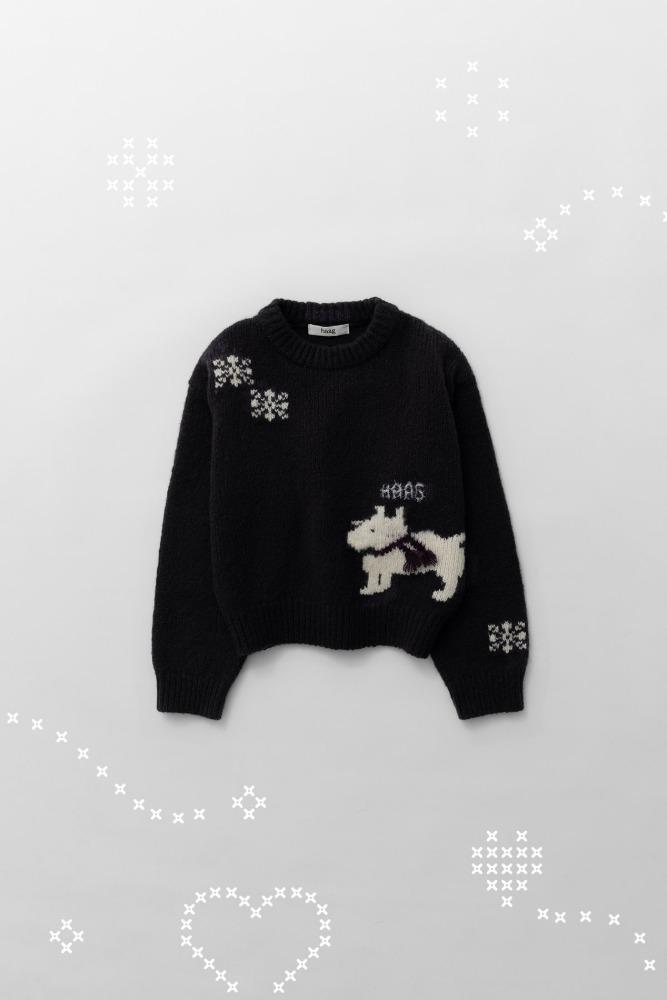 [EXCLUSIVE] a puppy sweater (black)