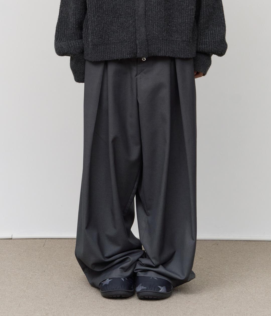 V Pintuck Wide Trousers (2color)