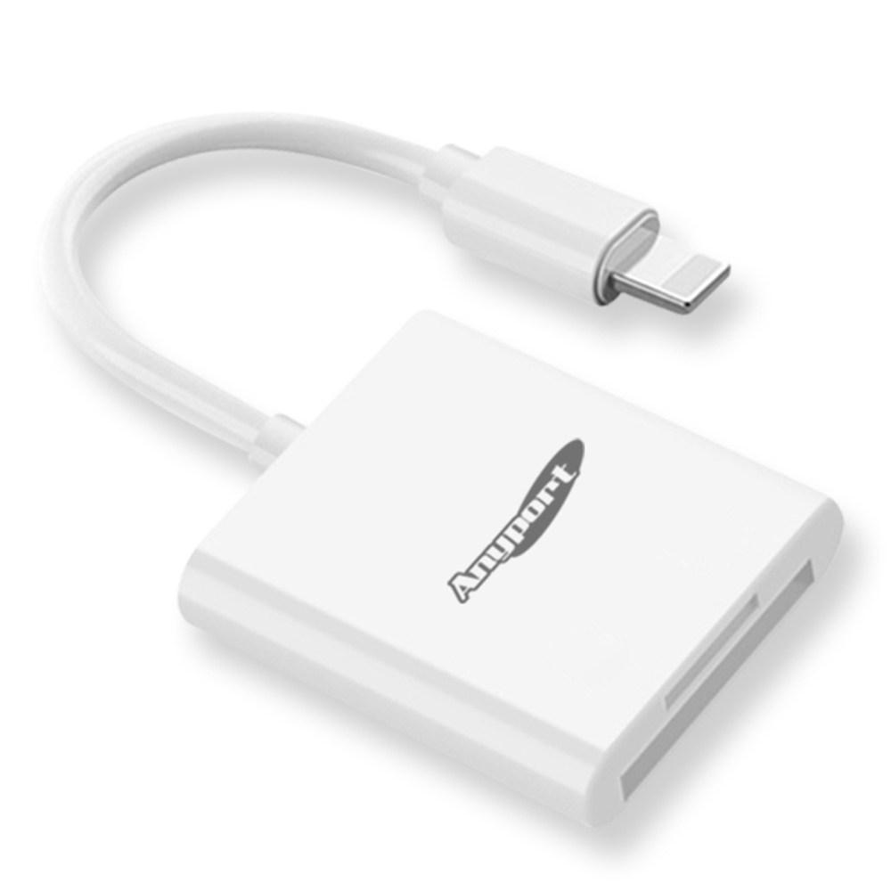 애니포트 아이폰 8핀 OTG SD / TF 카드리더기 - 휴대폰OTG | 쿠팡