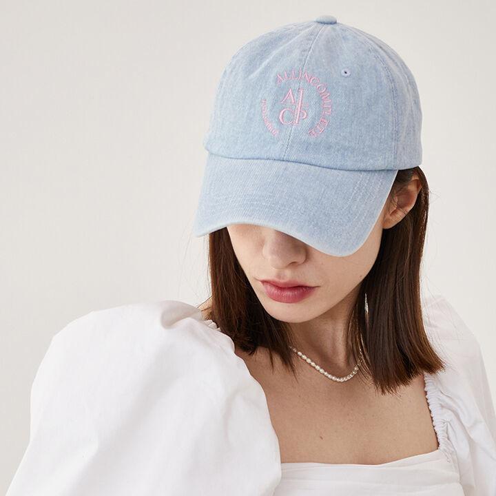 Round Logo Ball Cap (Light Blue Denim)