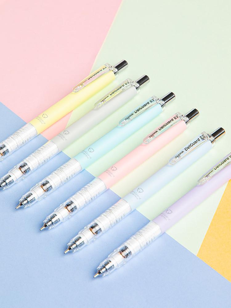 제브라 델가드 소프트 파스텔 한정판 컬러 부러지지 않는 샤프 0.5 mm