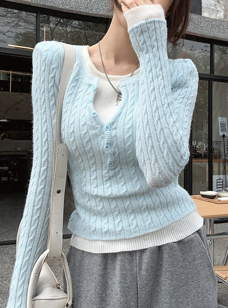 베사 레이어드 니트