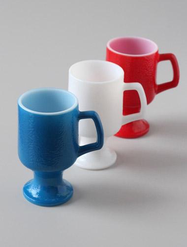 glass mug COLORS 1970
