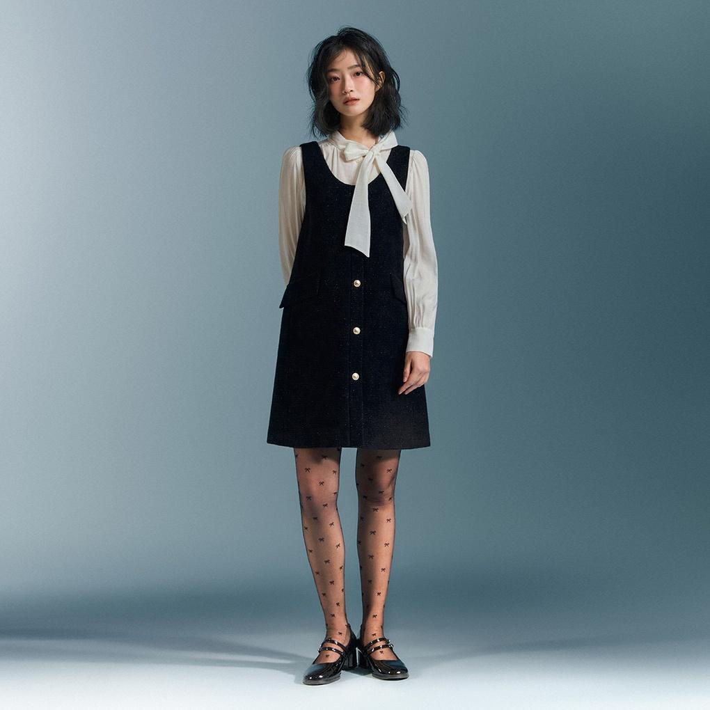 뷔스띠에 트위드 미니원피스_RMOWF4CS11