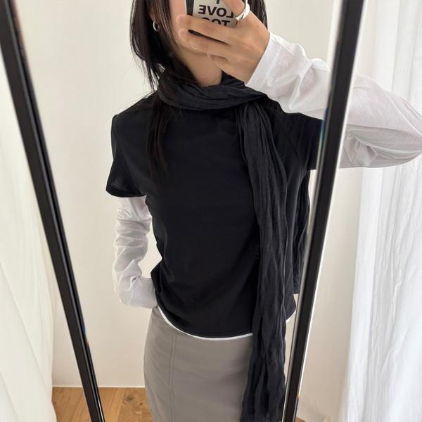 Rutz Scarf - charcoal / 12월 5일 출고