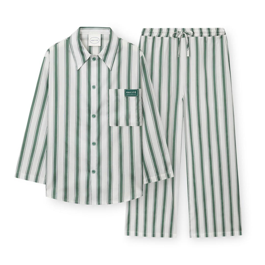 남녀공용 H104 모스미어 긴소매 파자마 세트