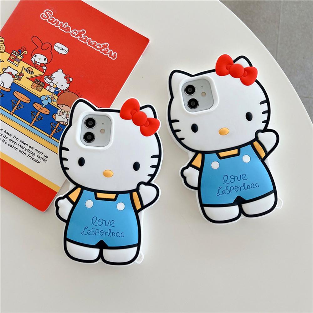 실리콘 귀여운 입체 키티 캐리터 아이폰 우정케이스