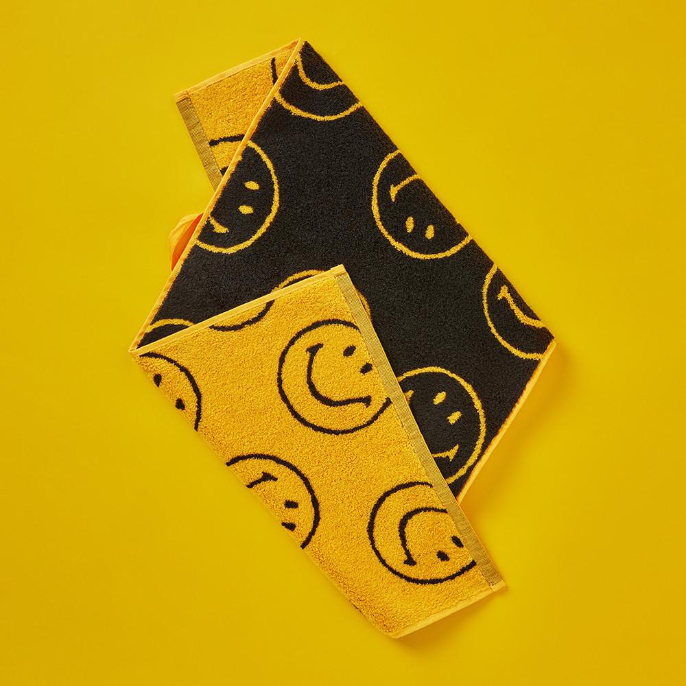 [타월로지스트x스마일리] Stamp Smaily 페이스 타월 40x80cm,1ea