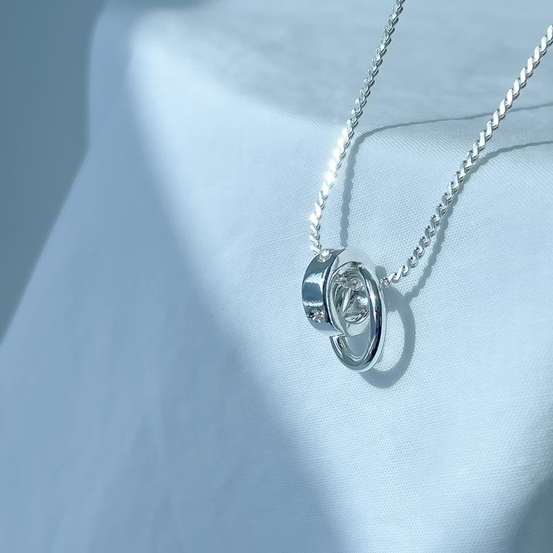 double ring necklace