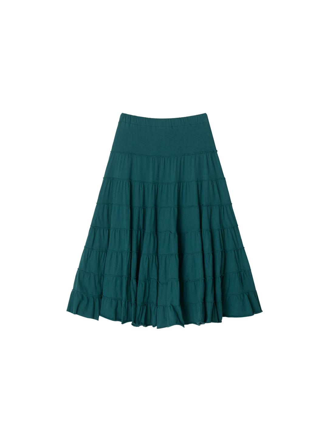CATERPIL SKIRT TEAL GREEN