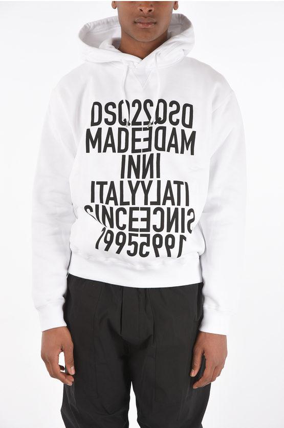 printed COOL FIT sweatshirt with hood