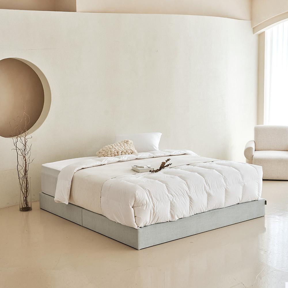 평상형 침대프레임 파운데이션 슈퍼싱글 퀸 킹 라지킹 저상형 무헤드 침대 깔판 : 슬립퍼 매트리스 토퍼