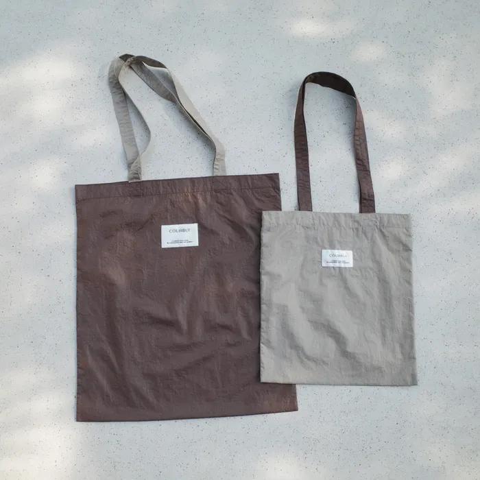 nylon square bag (스몰 Beige / 라지 Brown) 숄더백 에코백 빅백 미니가방