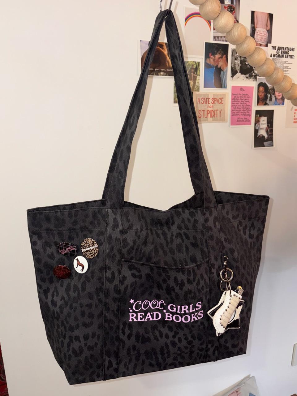 [5/8순차발송] Jane Leopard Eco Bag (charcoal)