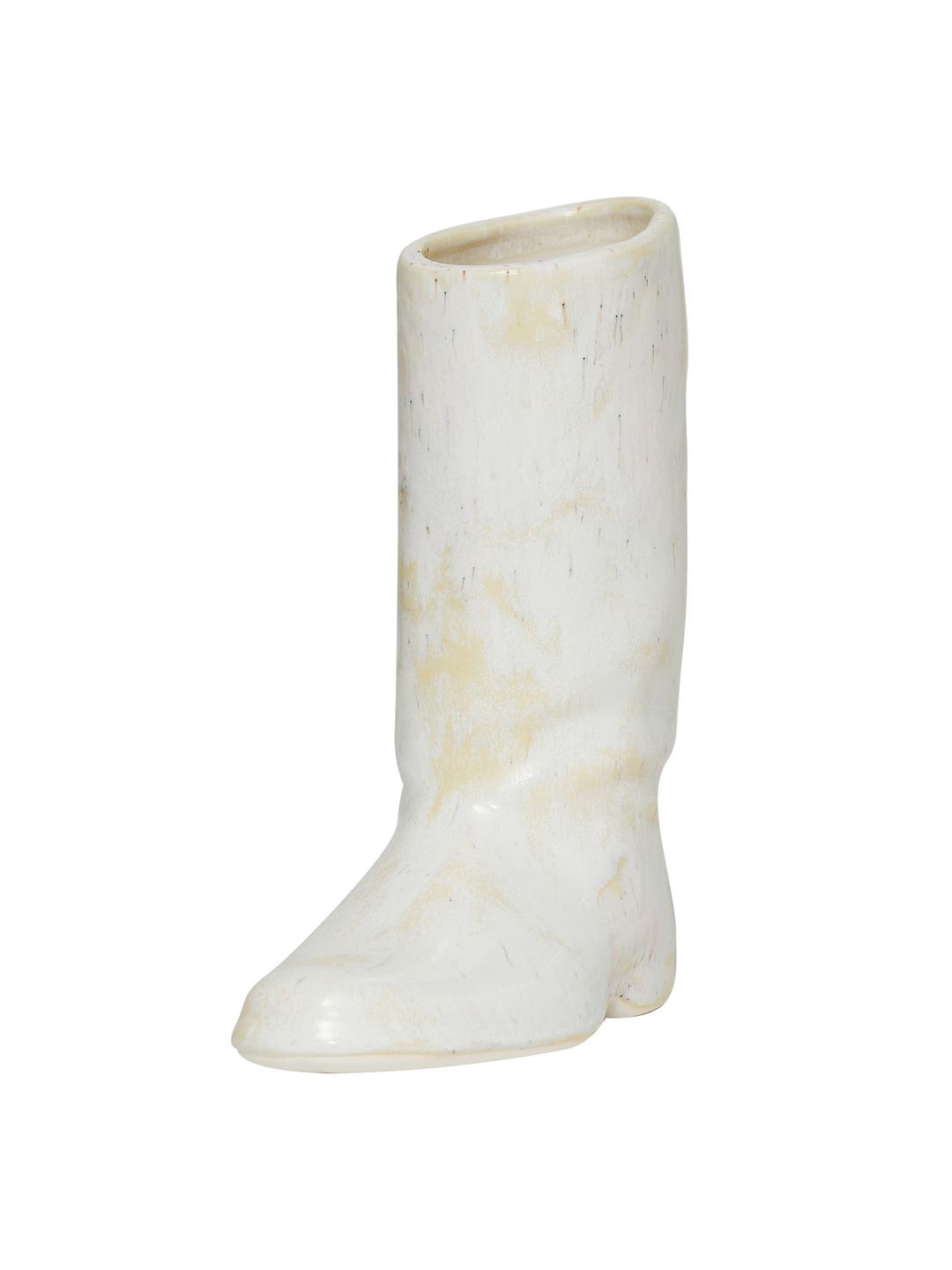 boots vase - ivory