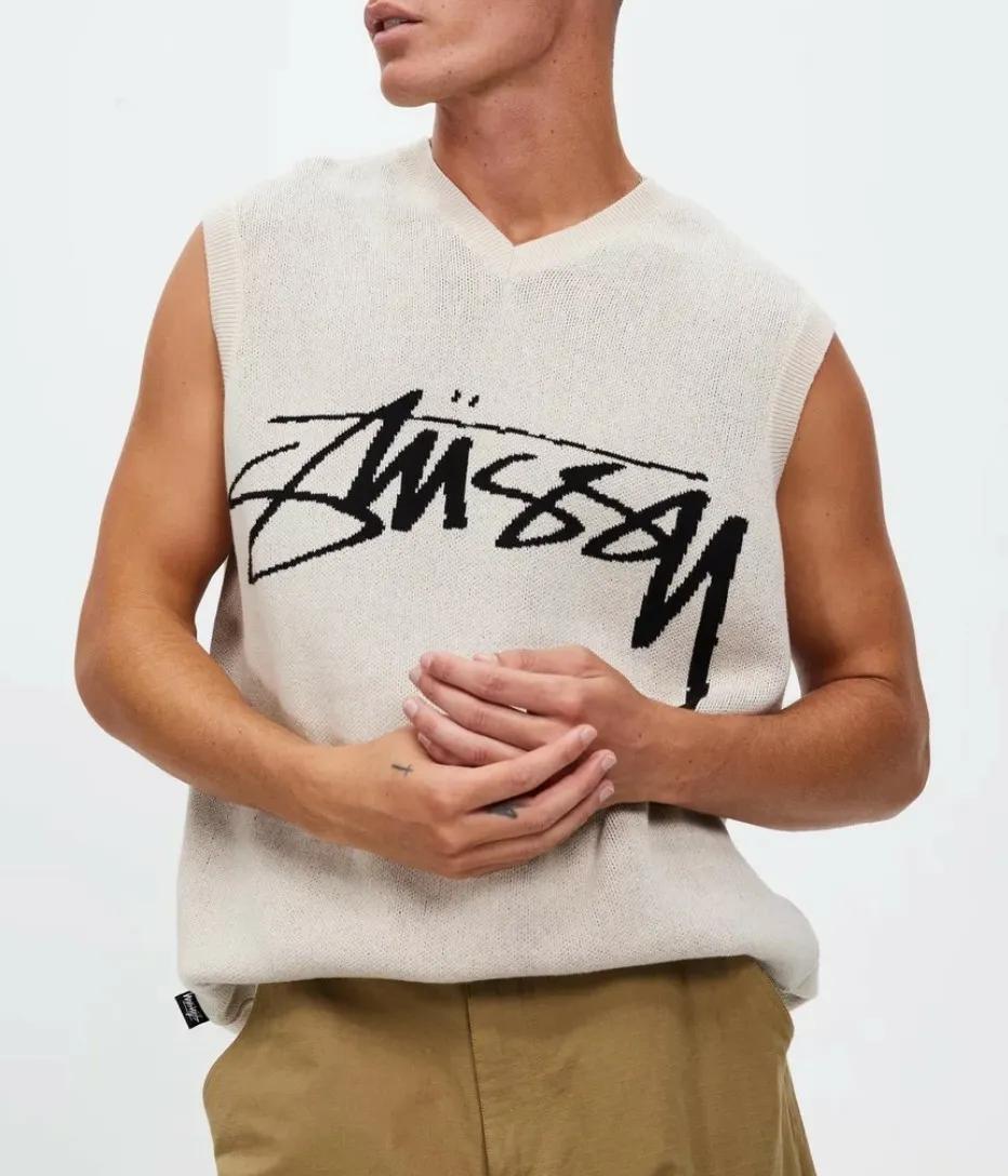 <신상>Stussy 스투시 스무스 스톡 니트 베스트