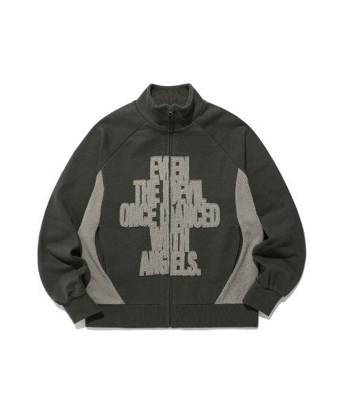 EVEN THE DEVIL SWEAT JERSEY ZIP UP_CHARCOAL(NG2ESUM483A)
