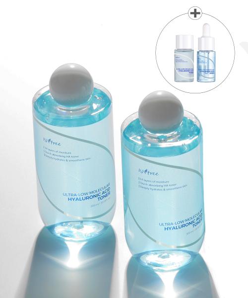 이즈앤트리(ISNTREE)  [SET] 초저분자 히아루론산 토너 300ml 2개 (+히아루론산 토너&세럼 20ml 증정) - 후기 | 무신사