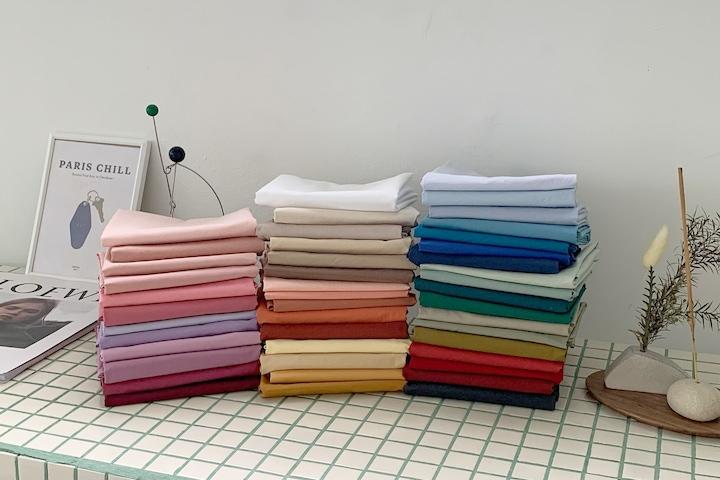 퓨어코튼 고밀도 바이오워싱 호텔침구 베개커버(2size/47colors)