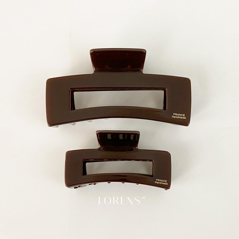 로렌스 누디즘 루이 셀룰로오스 스퀘어 빅 바렛 반머리 올림머리 사각 프랑스핀 헤어 집게핀