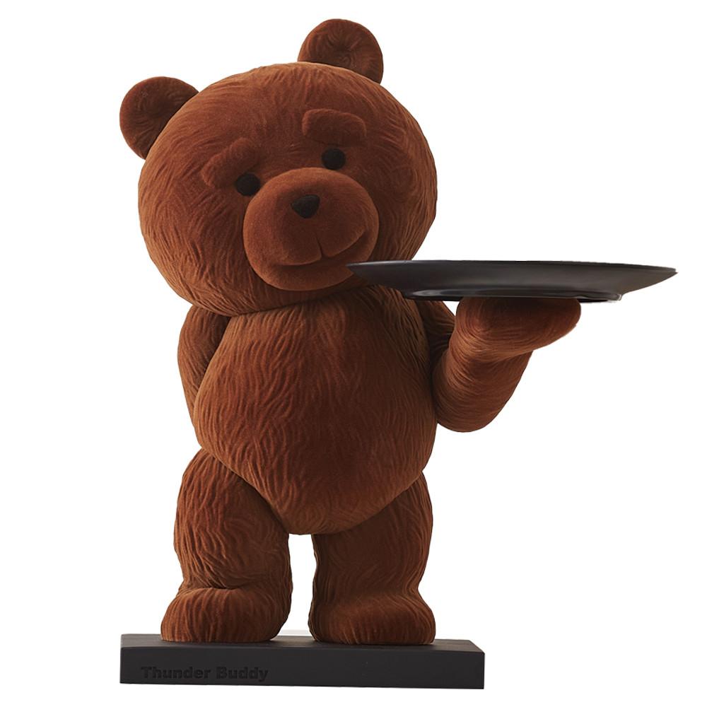 Brown Bear Object tray 곰돌이 오브제 트레이 수납함 티슈케이스
