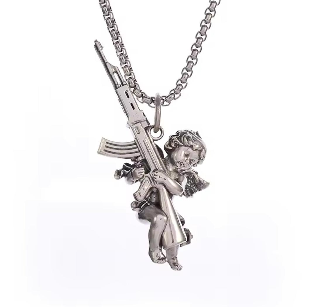 Angel AK Metallic Necklace