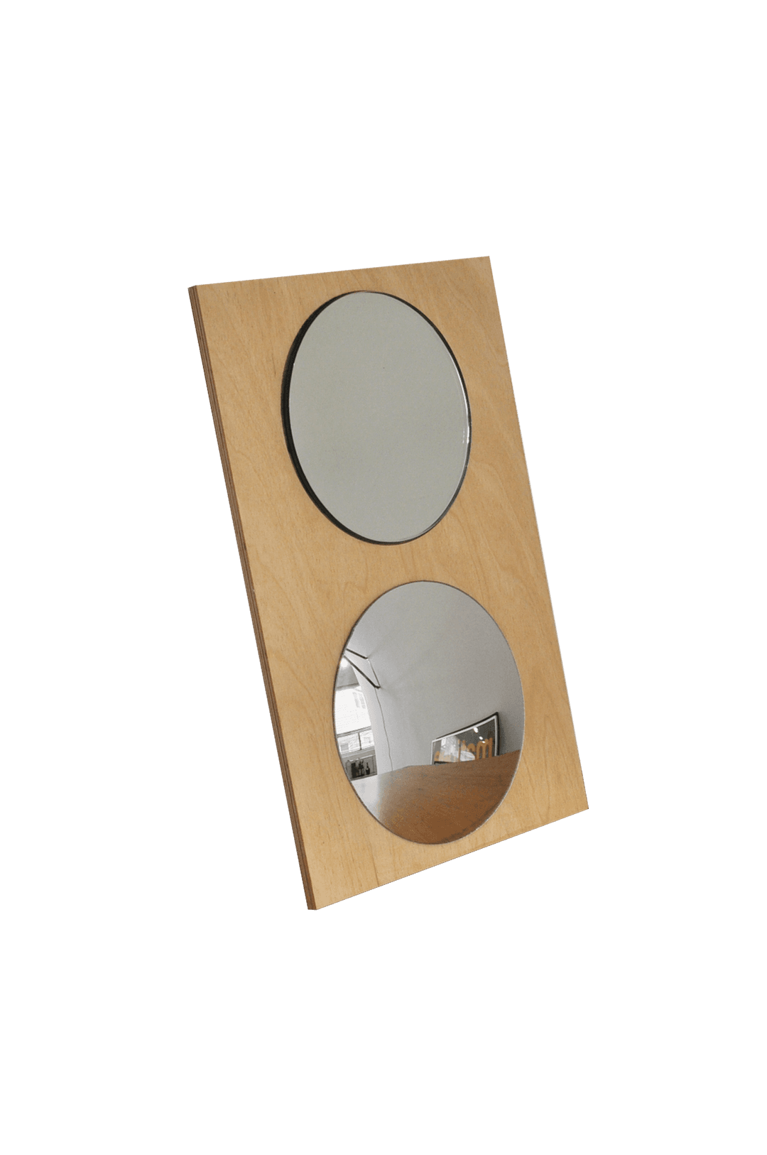 ズームミラー/zoom mirror - natural - 30 x 45 cm / wood