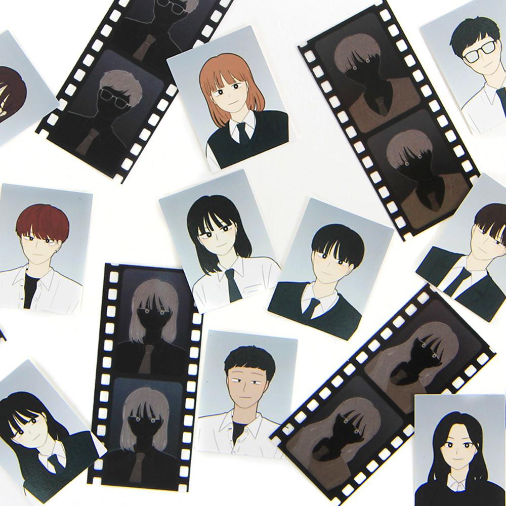 웹툰샵 사진관 [연애혁명] 연혁 반명함 증명사진 11종 / 웹툰증사