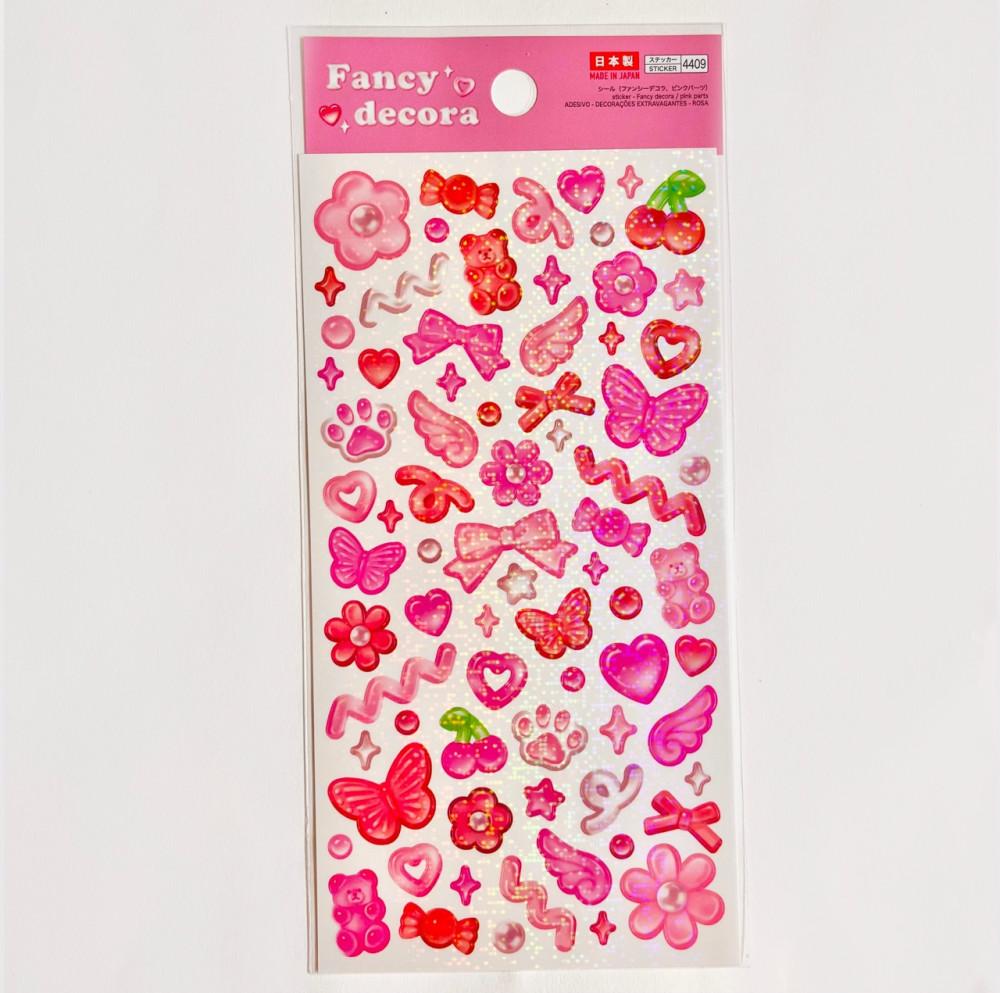 스티커셀렉션 팬시테코라 쥬얼스티커 (레드파츠)