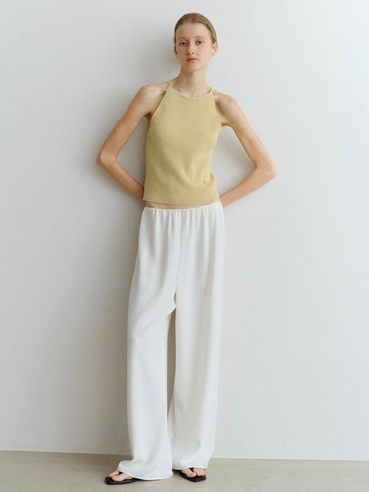 BIAS BAND WIDE PANTS_IVORY