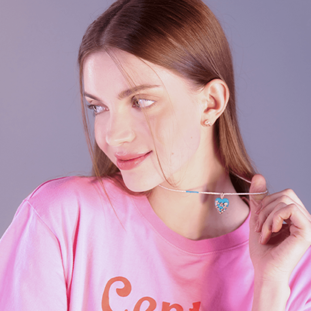 14k 하트봉봉 터쿼이즈 팬던트 MF027M