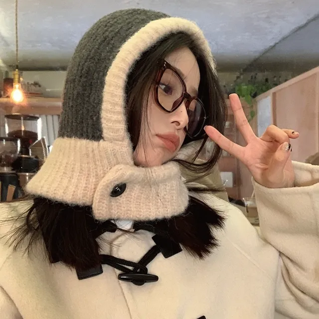 🚀당일발송🚀[최저가] 양모20% 남녀공용 방한용품 후드넥 워머 바라클라바