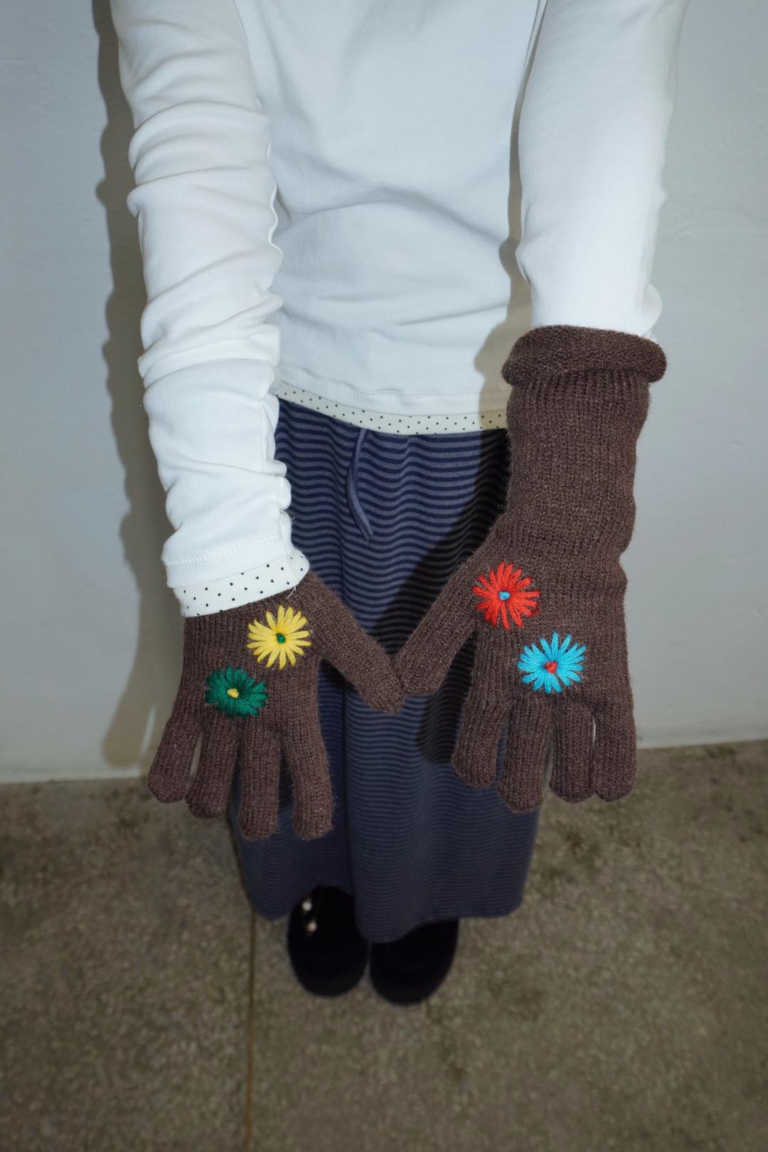 flower  gloves - 2 colors