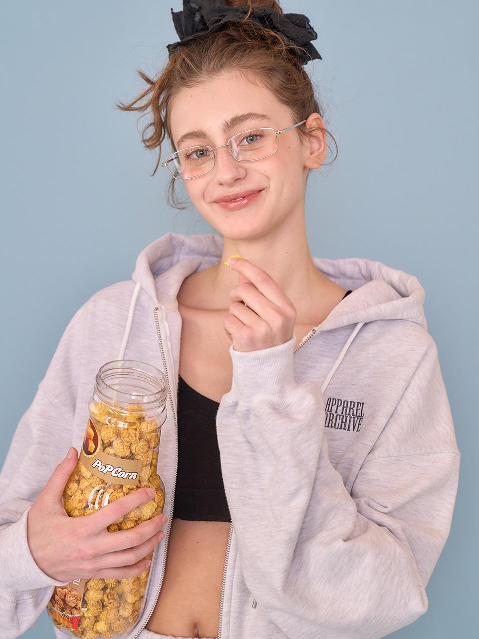 [AA] AA heavy hood zip up_Melange