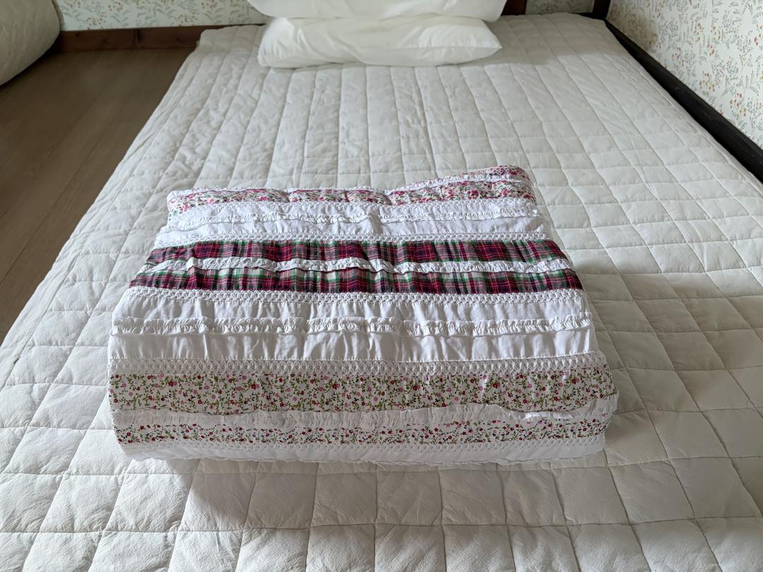 한정수량- 핑크 패치워크 차렵이불