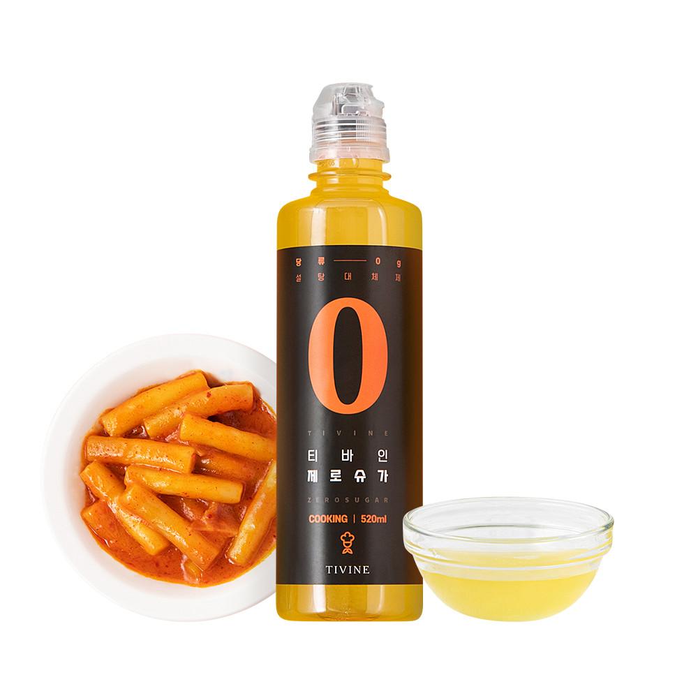 [무료배송]제로슈가 쿠킹용 1병 키토 액상 알룰로스 매실청 스테비아 설탕 대체 시럽 520g