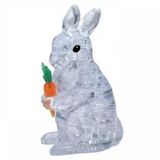 41피스 크리스탈퍼즐 - 토끼 (클리어) 크리스탈퍼즐 자동차퍼즐 3D퍼즐 퍼즐놀이 플라스틱퍼즐 어린이완구 CRYSTALPUZZLE 교육용퍼즐 유아퍼즐 퍼즐