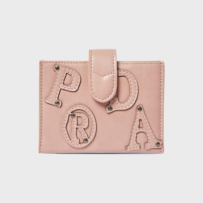 PRDA VINTAGE ACCORDION WALLET PINK