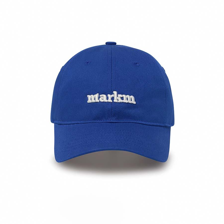 BASIC LOGO COTTON BALL CAP-BLUE