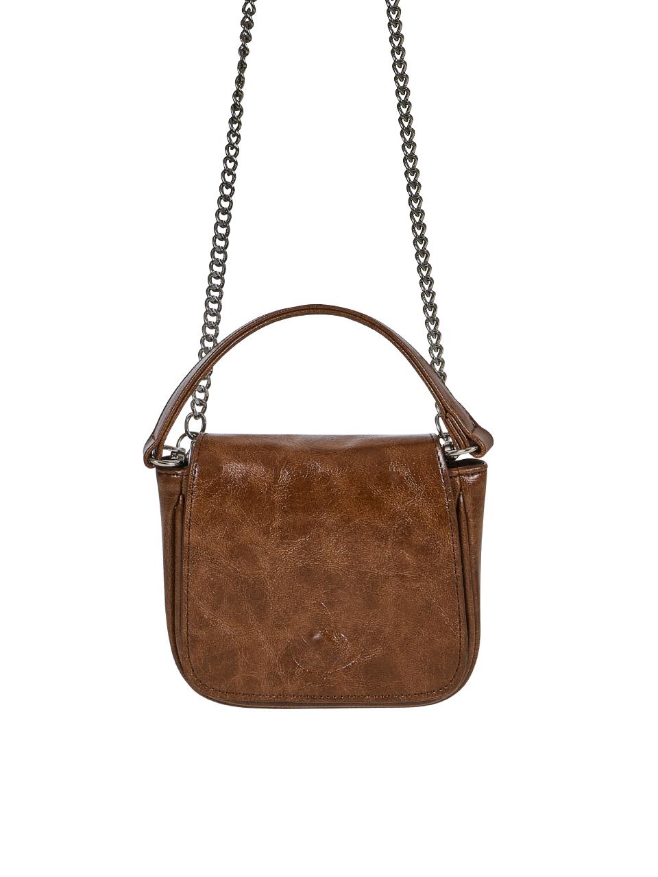 Crack Leather Micro Bag (brown)