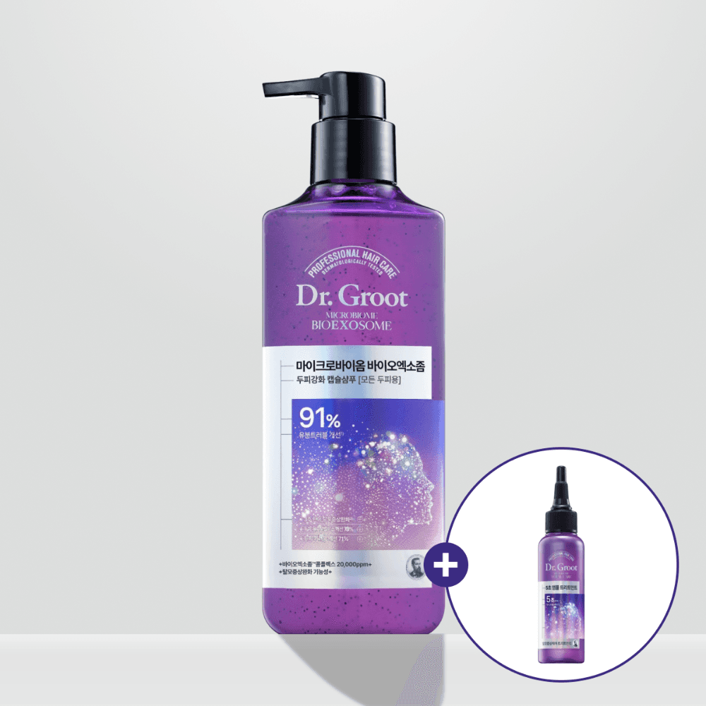 마이크로바이옴 바이오엑소좀 샴푸 400ml+앰플트릿 100ml