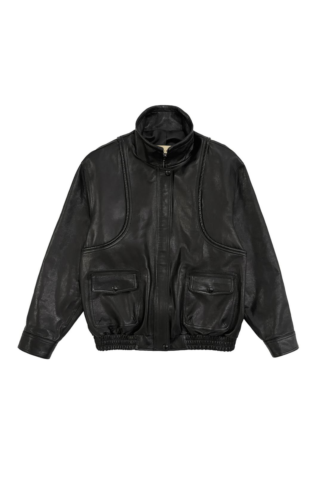 Cotta Leather Jacket, Black
